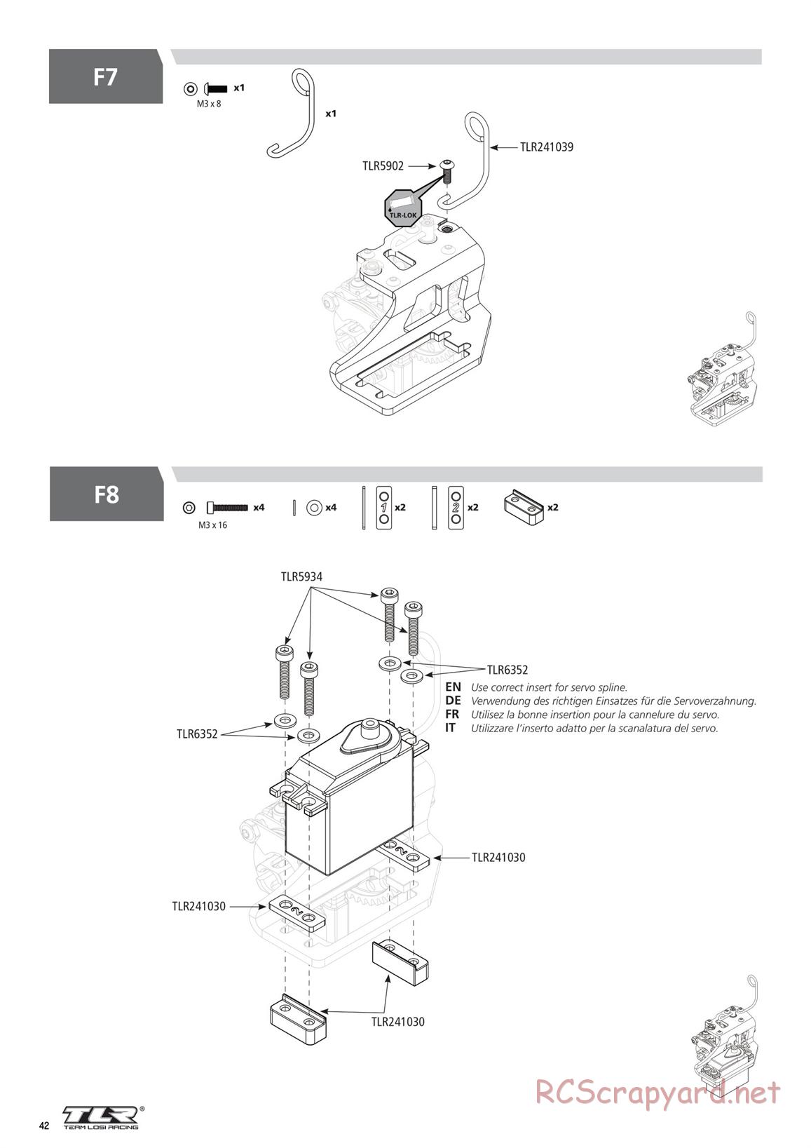 Team Losi - 8ight-X Race - Manual - Page 42