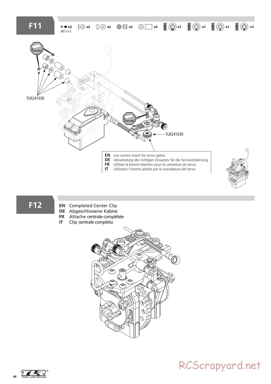 Team Losi - 8ight-X Race - Manual - Page 44