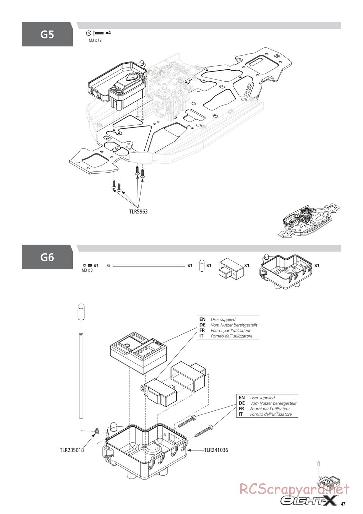 Team Losi - 8ight-X Race - Manual - Page 47