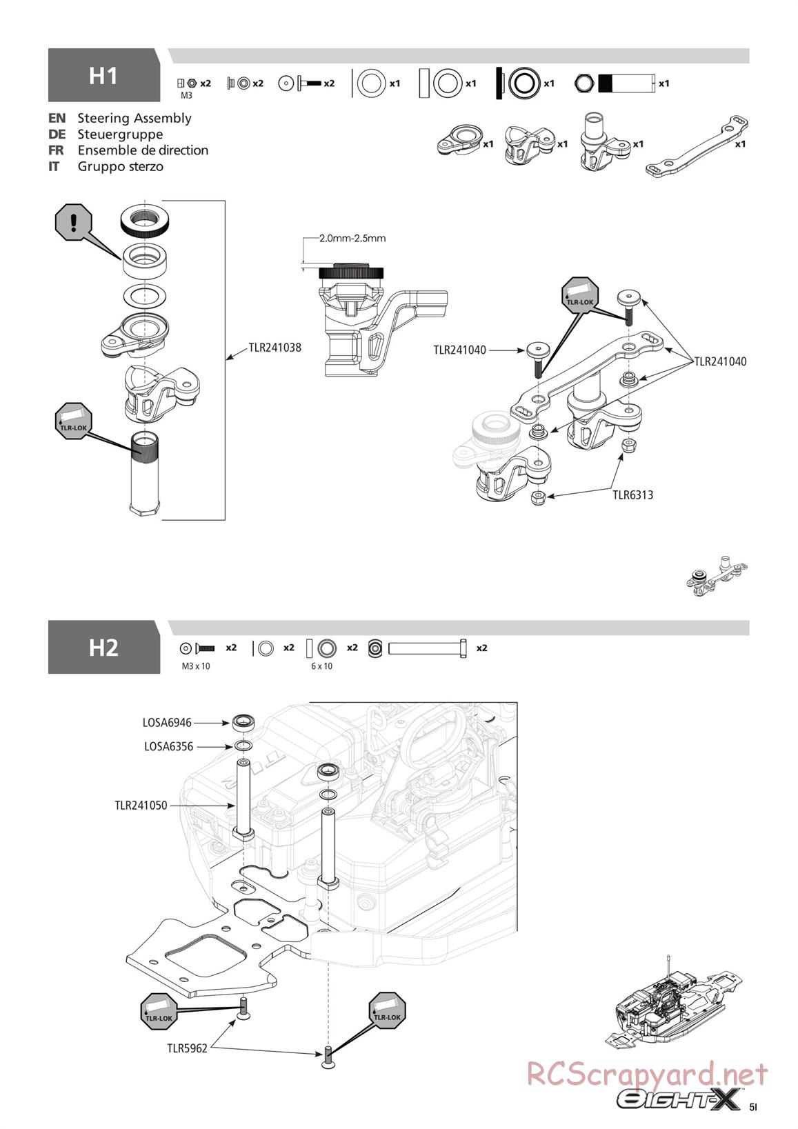 Team Losi - 8ight-X Race - Manual - Page 51