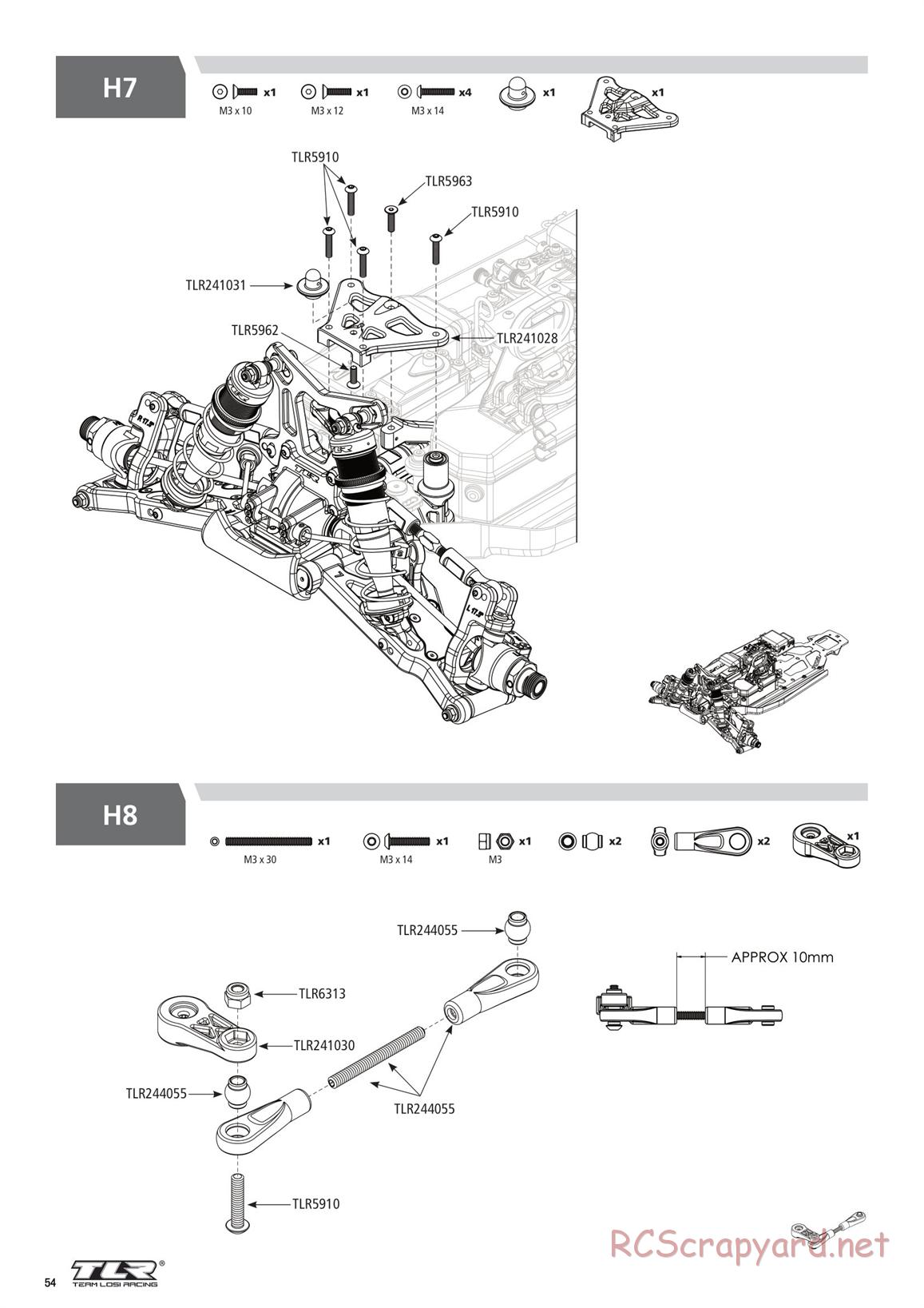 Team Losi - 8ight-X Race - Manual - Page 54