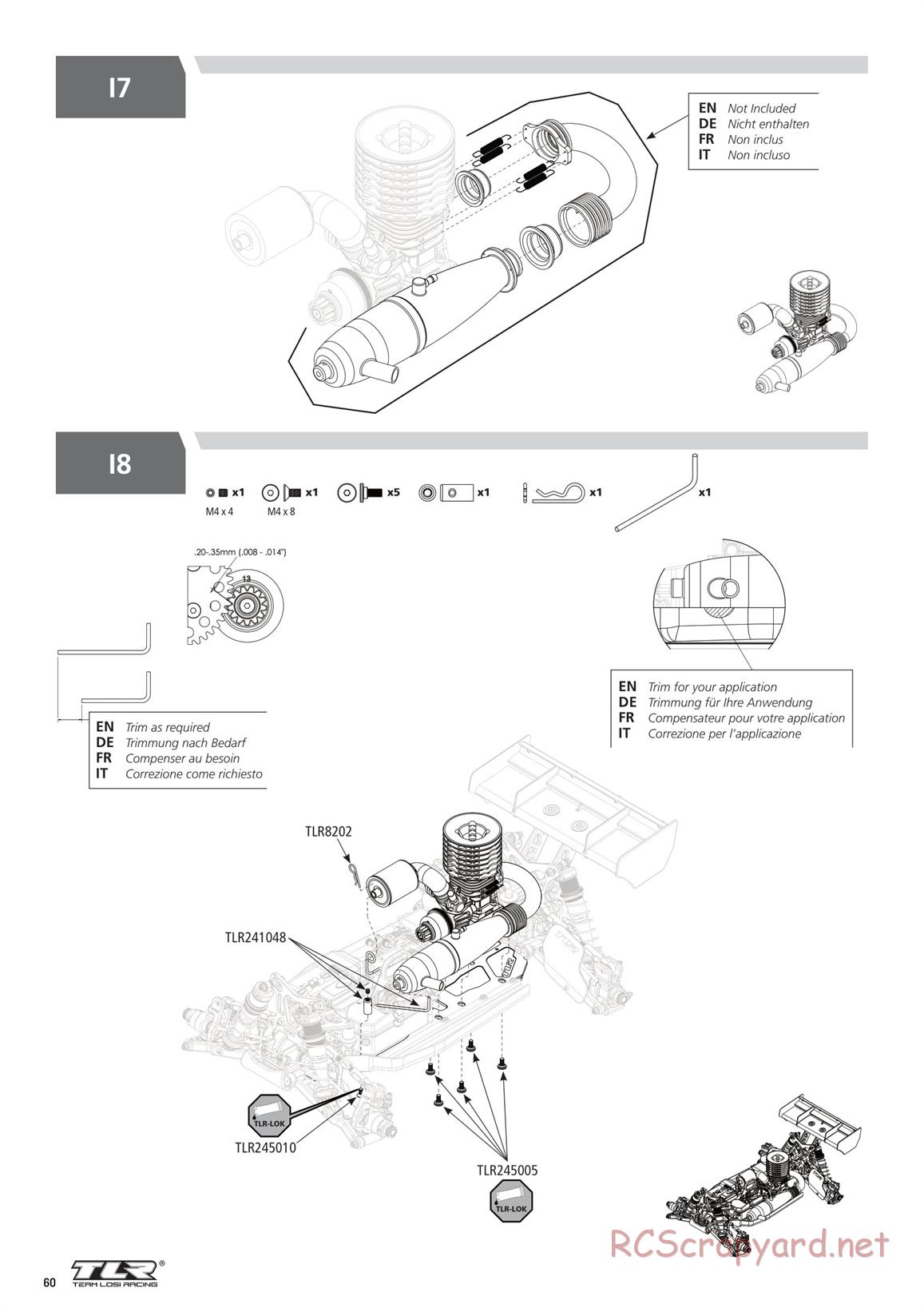 Team Losi - 8ight-X Race - Manual - Page 60