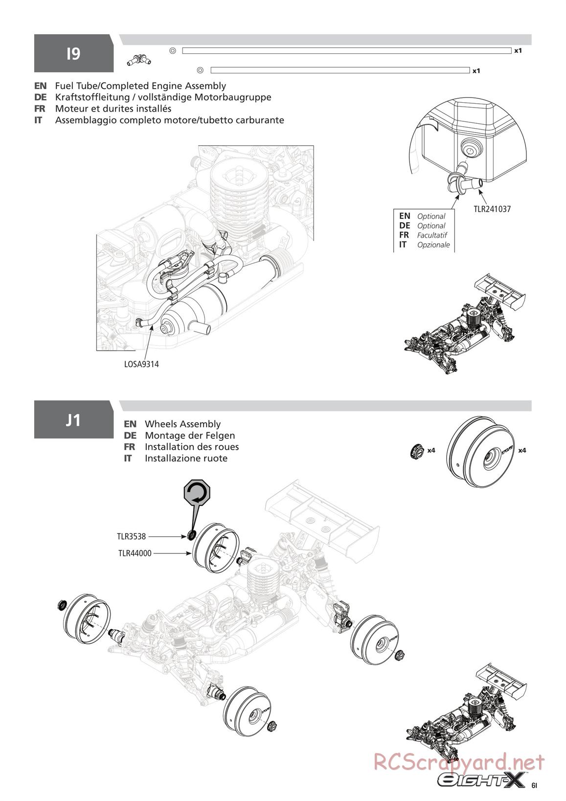 Team Losi - 8ight-X Race - Manual - Page 61