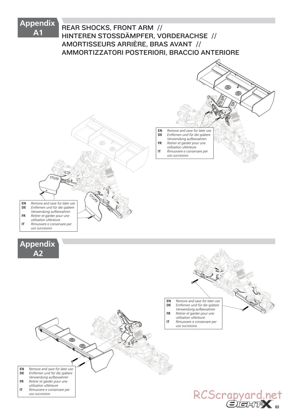 Team Losi - 8ight-X Race - Manual - Page 63