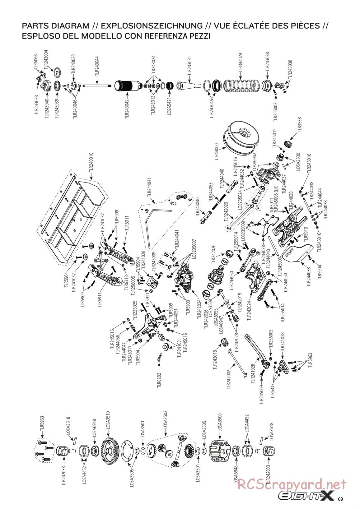 Team Losi - 8ight-X Race - Manual - Page 69