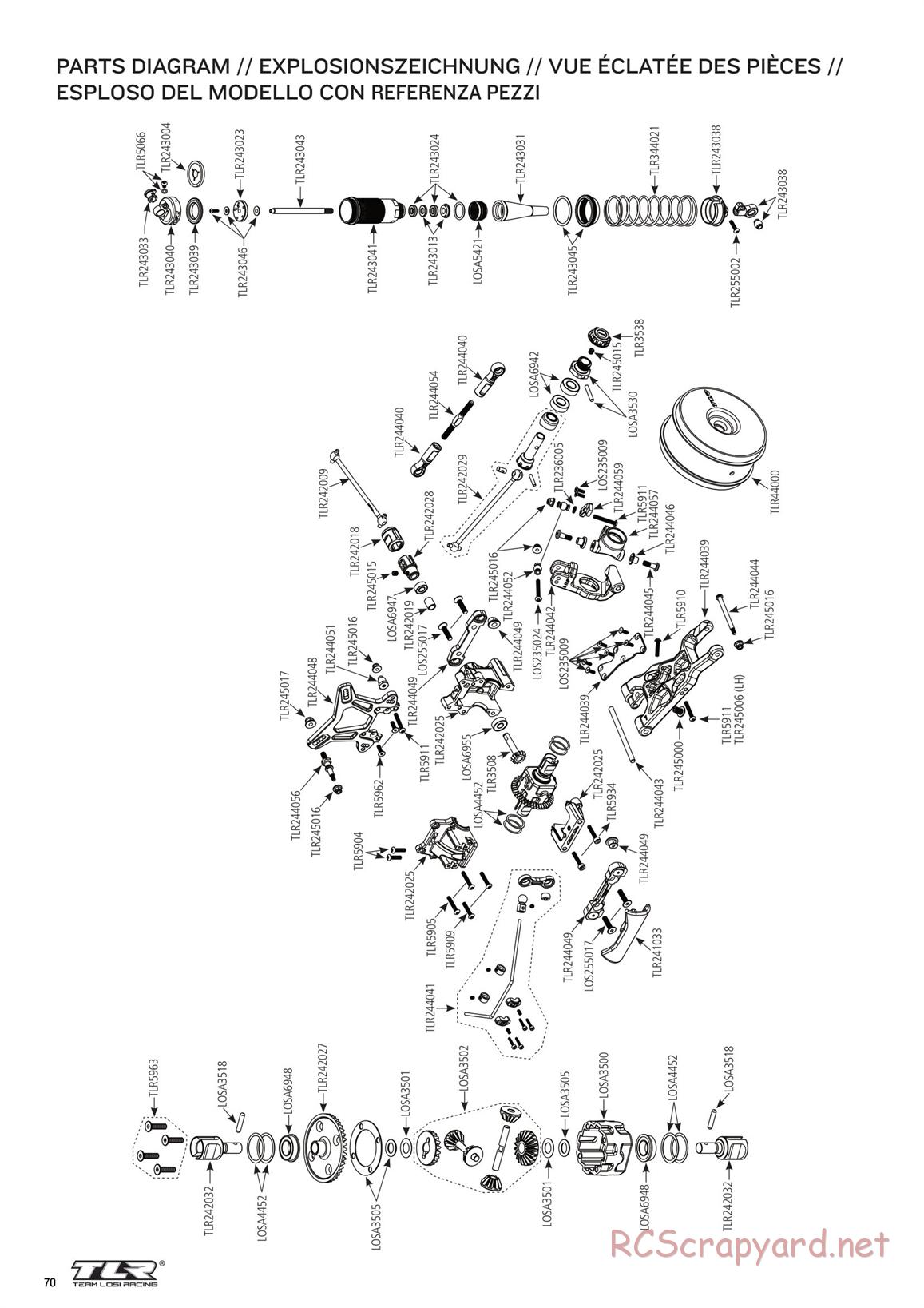 Team Losi - 8ight-X Race - Manual - Page 70