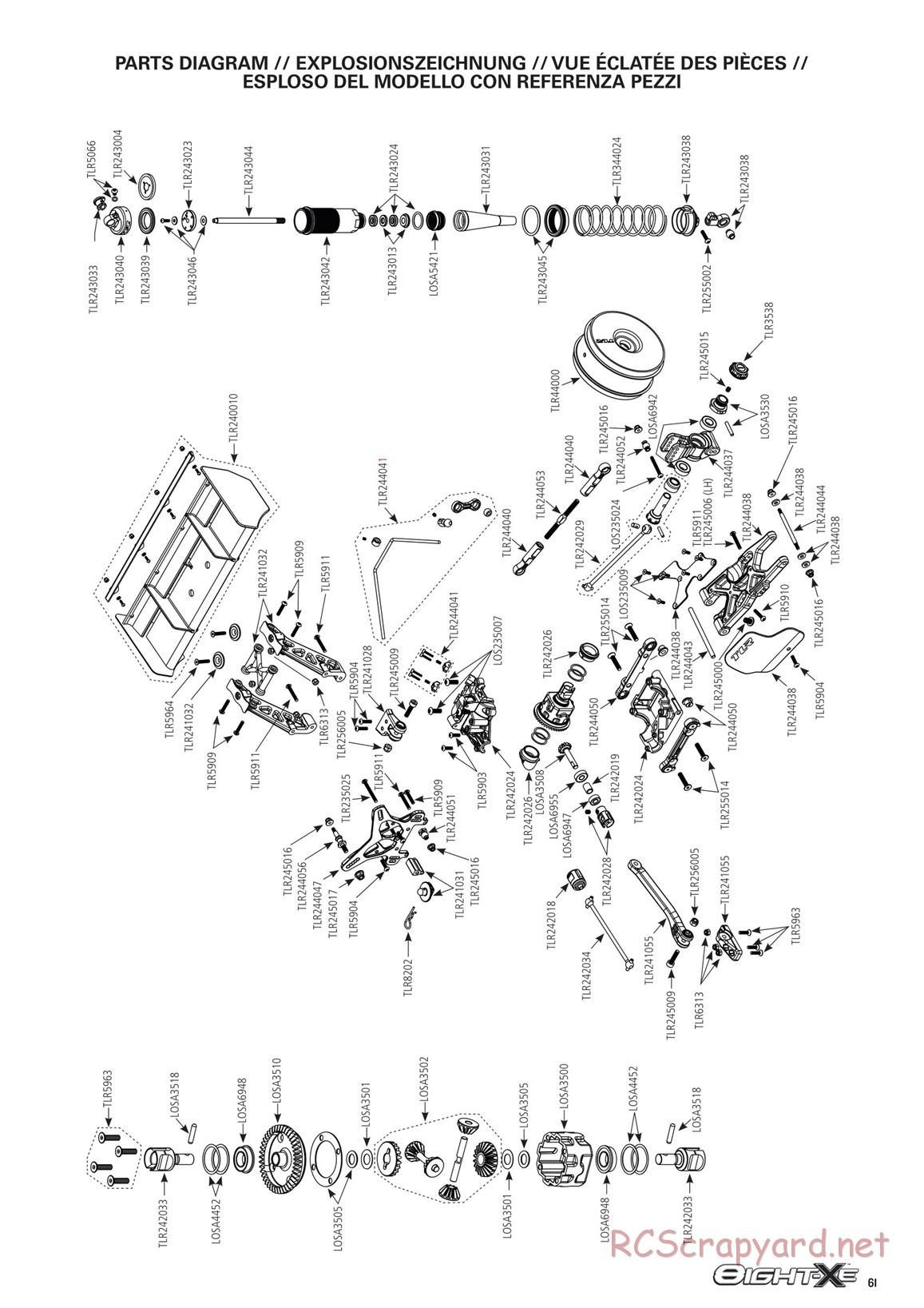 Team Losi - 8ight-XE Race - Manual - Page 1