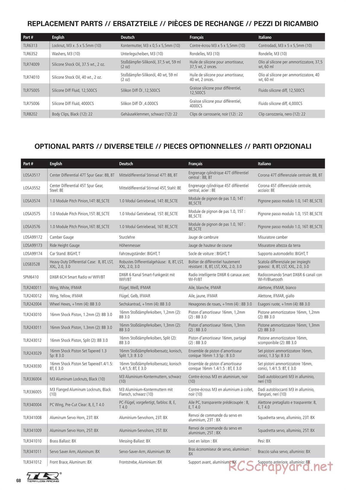 Team Losi - 8ight-XE Race - Manual - Page 8