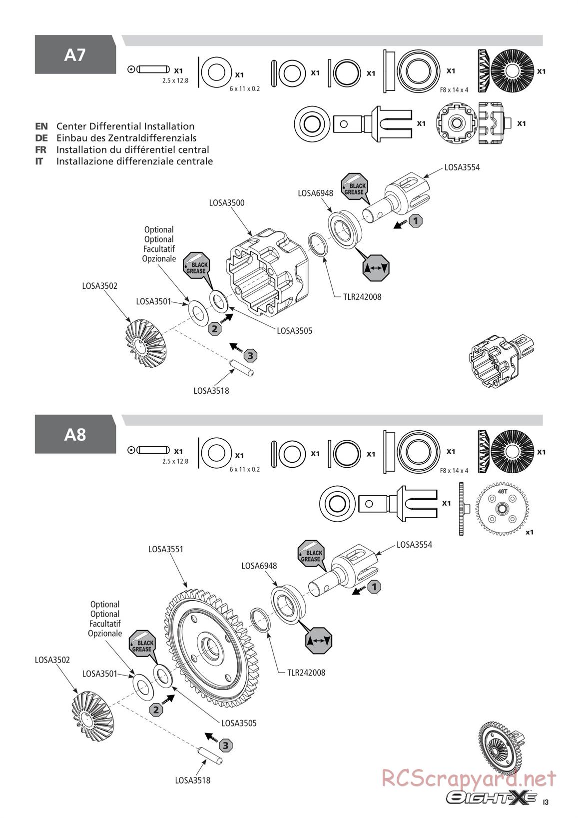 Team Losi - 8ight-XE Race - Manual - Page 13