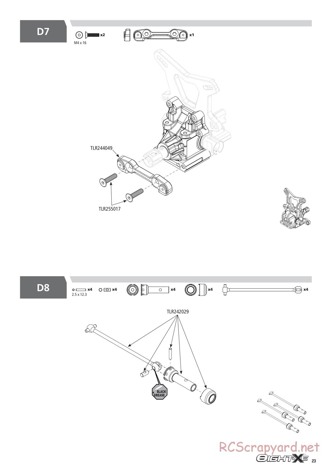 Team Losi - 8ight-XE Race - Manual - Page 23