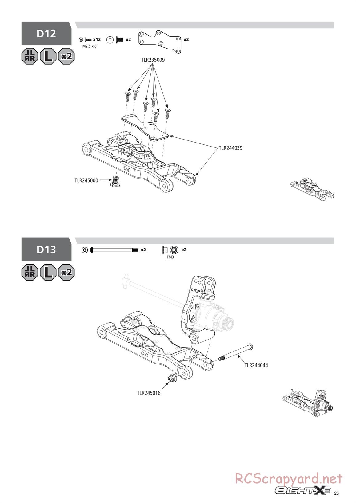 Team Losi - 8ight-XE Race - Manual - Page 25