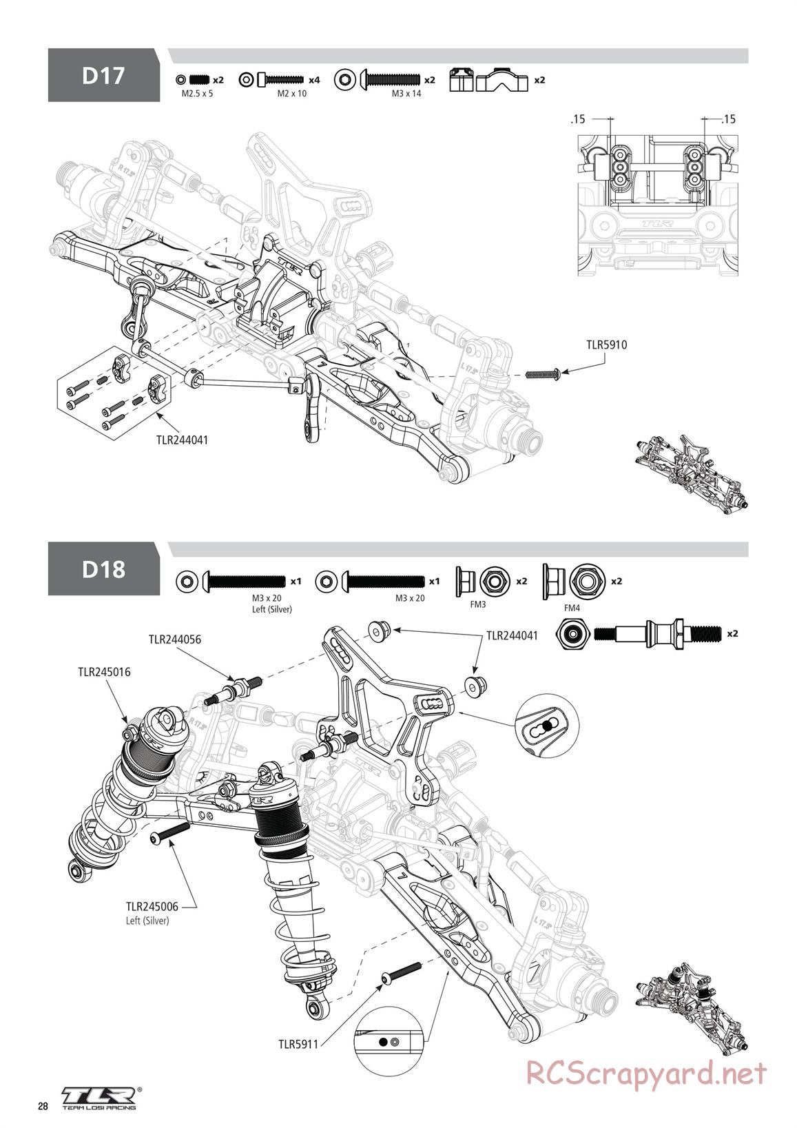 Team Losi - 8ight-XE Race - Manual - Page 28