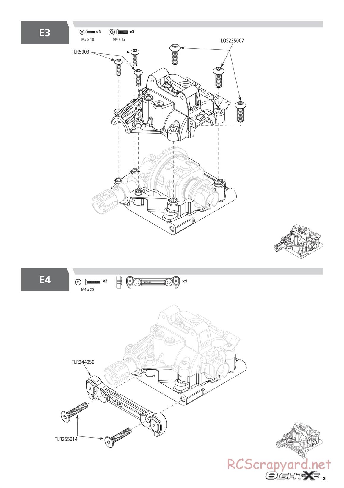 Team Losi - 8ight-XE Race - Manual - Page 31