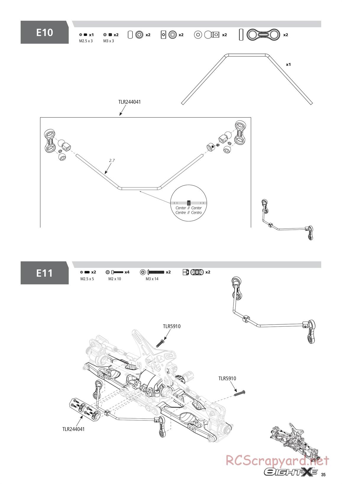 Team Losi - 8ight-XE Race - Manual - Page 35