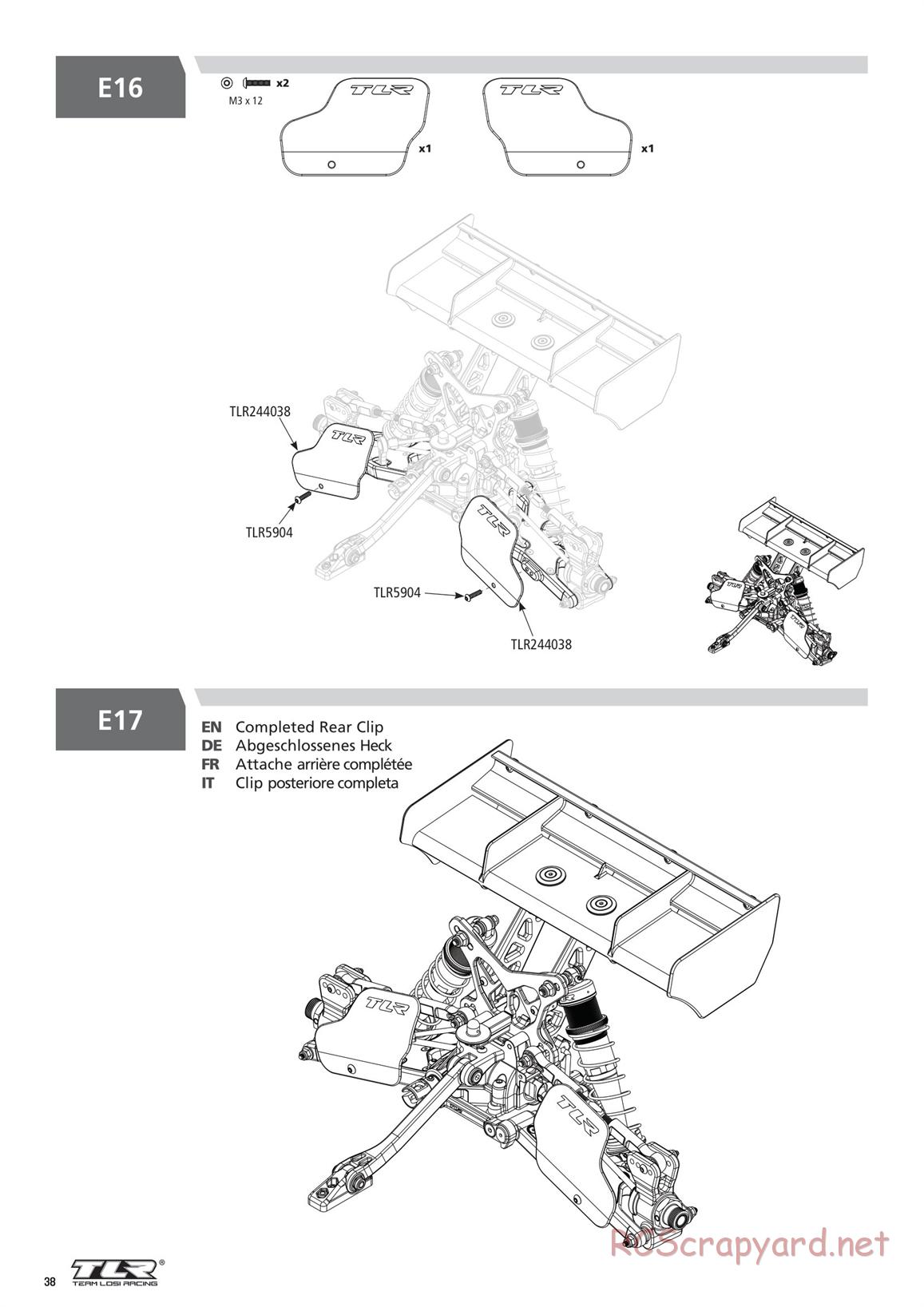 Team Losi - 8ight-XE Race - Manual - Page 38