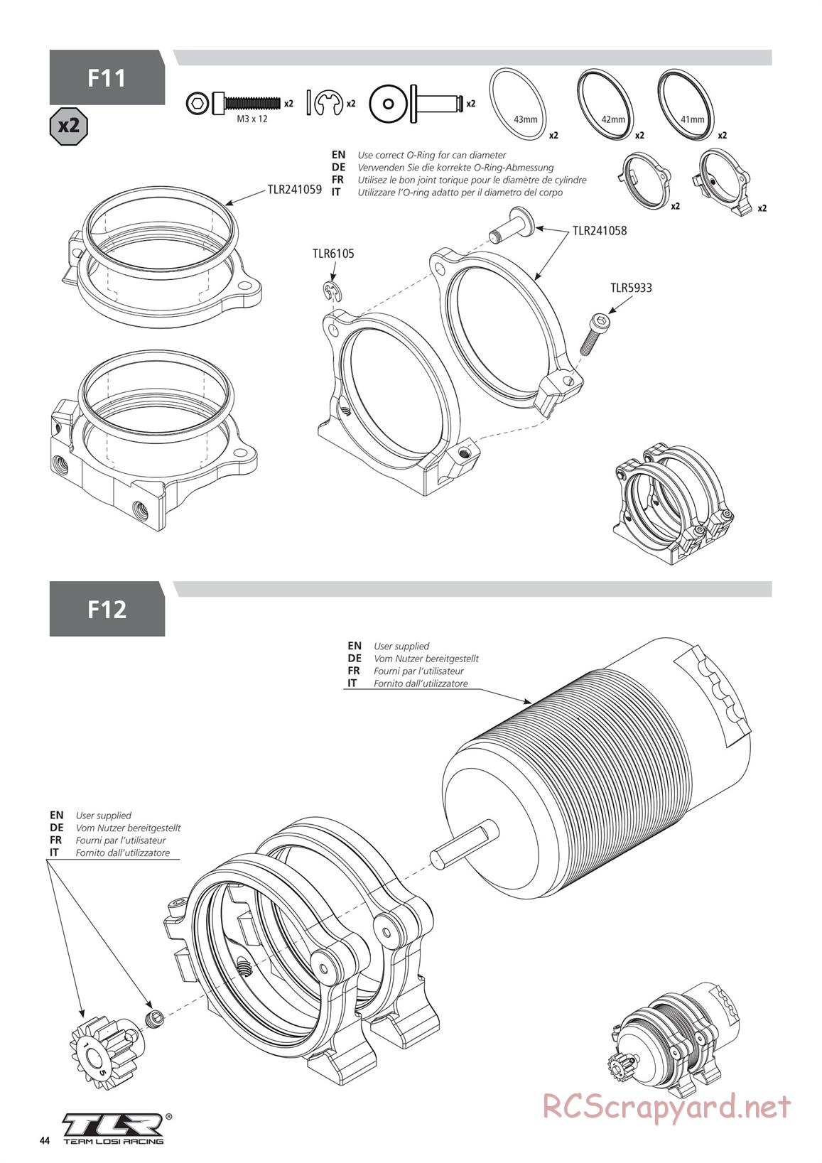 Team Losi - 8ight-XE Race - Manual - Page 44