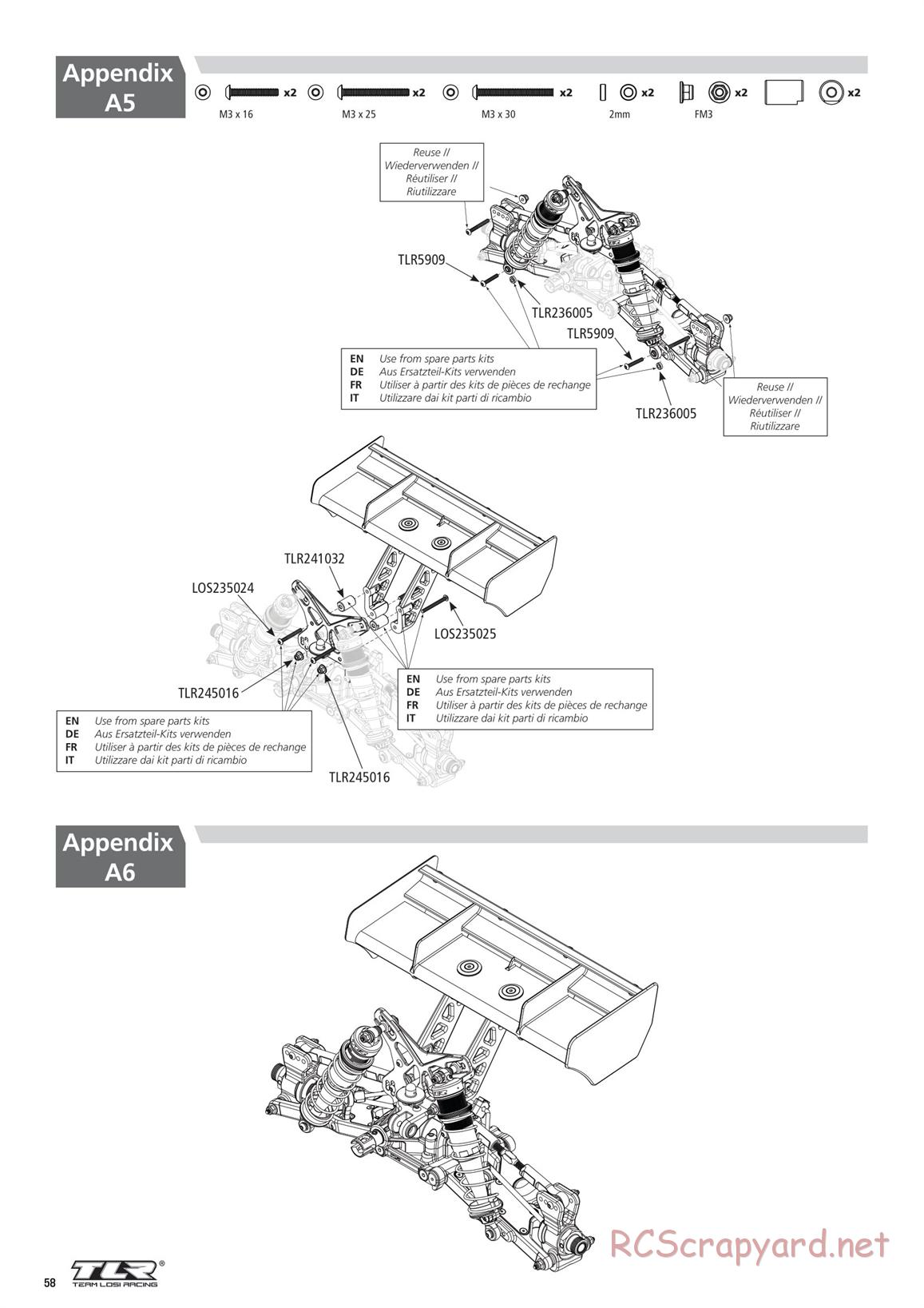 Team Losi - 8ight-XE Race - Manual - Page 58