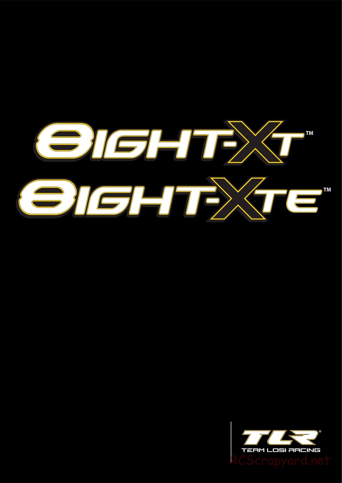 Team Losi - 8ight-XT/XTE Nitro/Electric Race - Manual - Page 1