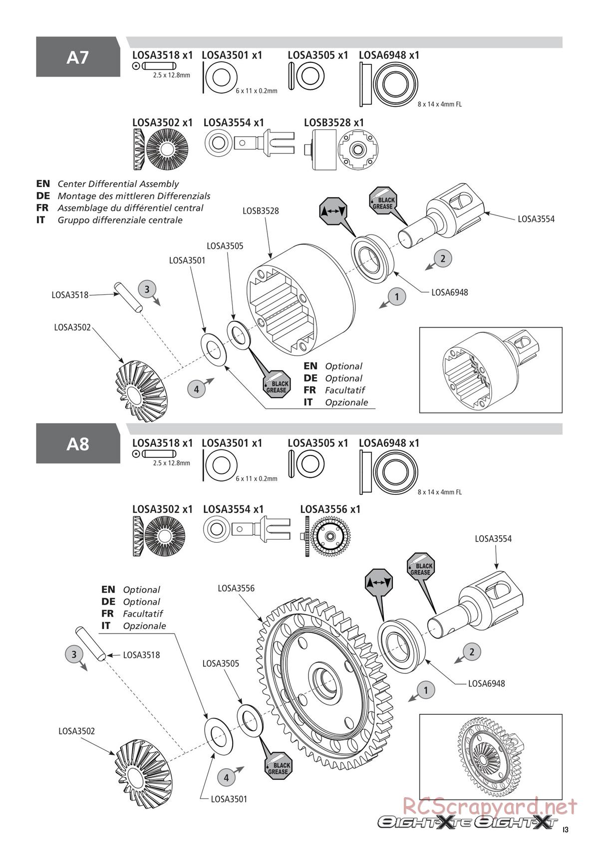 Team Losi - 8ight-XT/XTE Nitro/Electric Race - Manual - Page 13