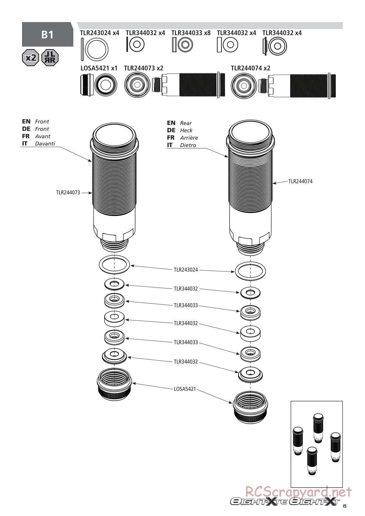 Team Losi - 8ight-XT/XTE Nitro/Electric Race - Manual - Page 15