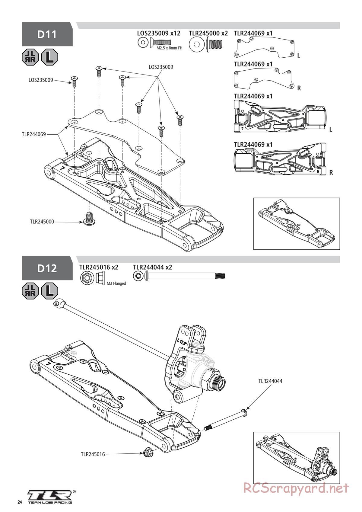 Team Losi - 8ight-XT/XTE Nitro/Electric Race - Manual - Page 24