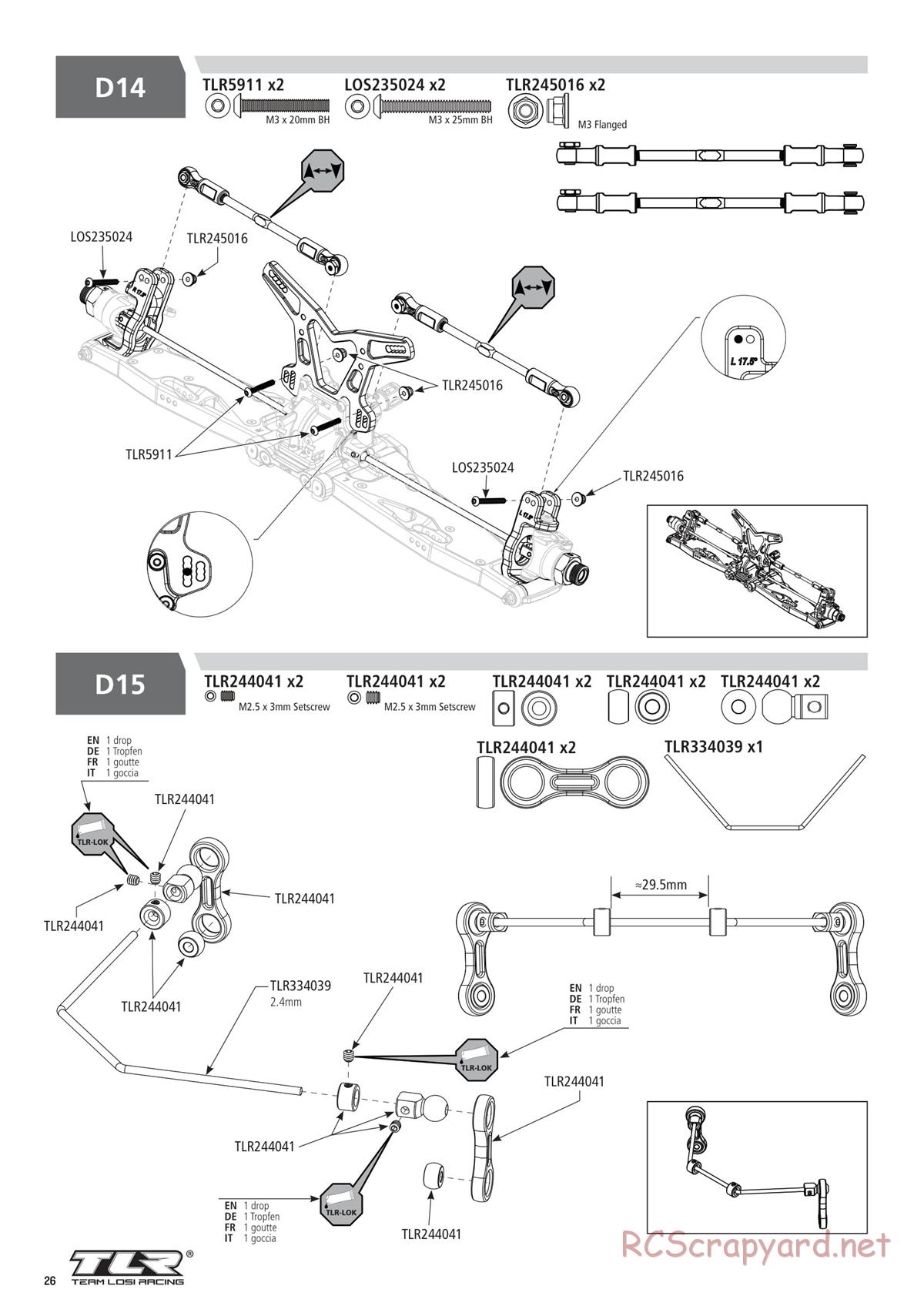 Team Losi - 8ight-XT/XTE Nitro/Electric Race - Manual - Page 26