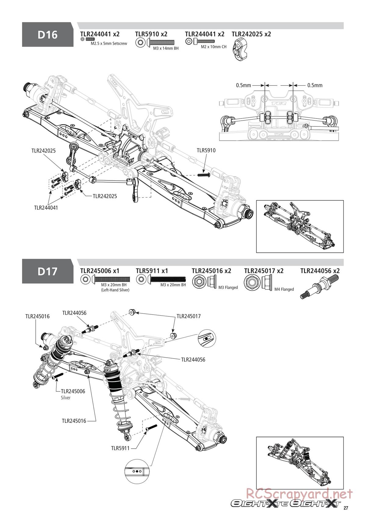 Team Losi - 8ight-XT/XTE Nitro/Electric Race - Manual - Page 27