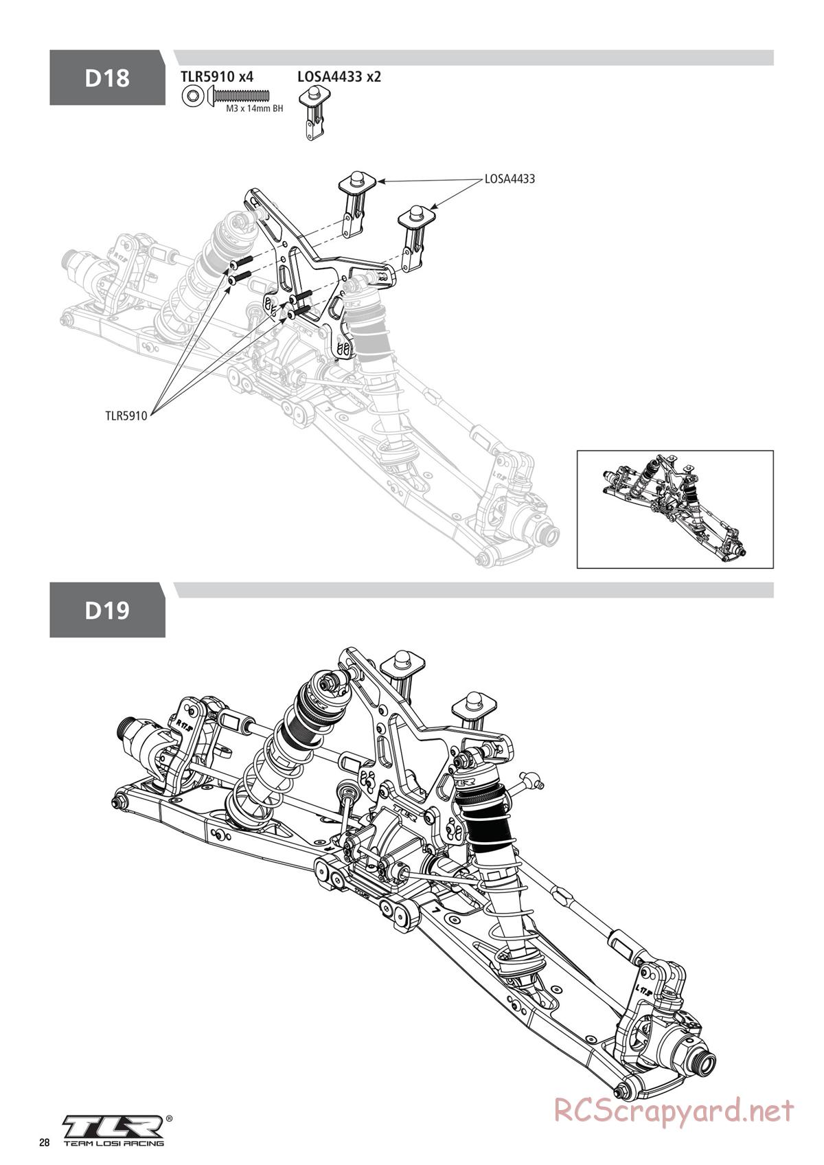 Team Losi - 8ight-XT/XTE Nitro/Electric Race - Manual - Page 28