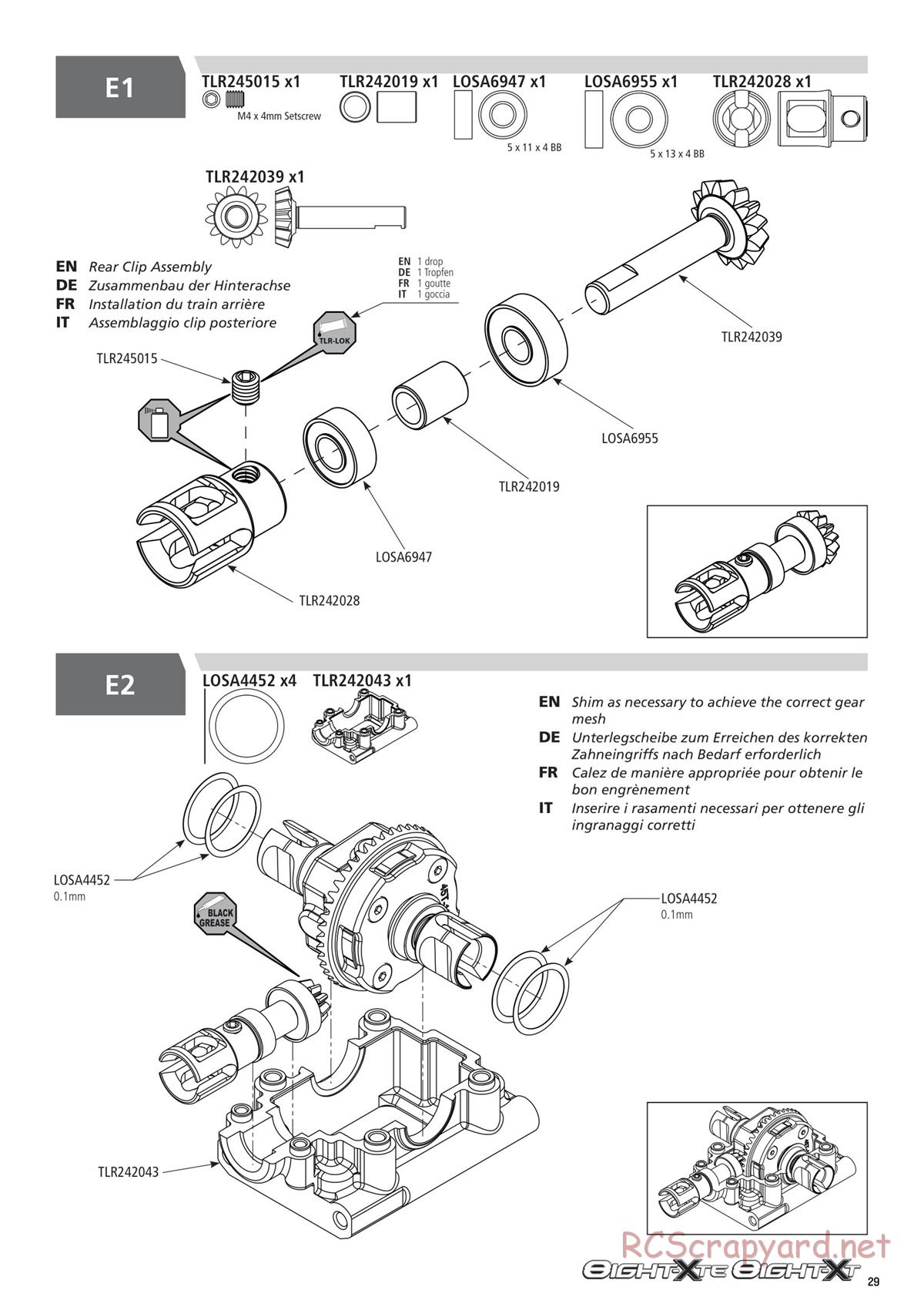 Team Losi - 8ight-XT/XTE Nitro/Electric Race - Manual - Page 29