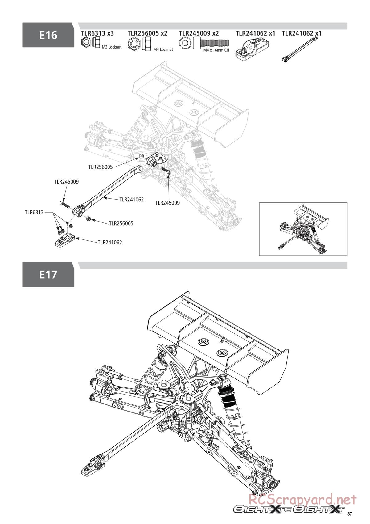 Team Losi - 8ight-XT/XTE Nitro/Electric Race - Manual - Page 37