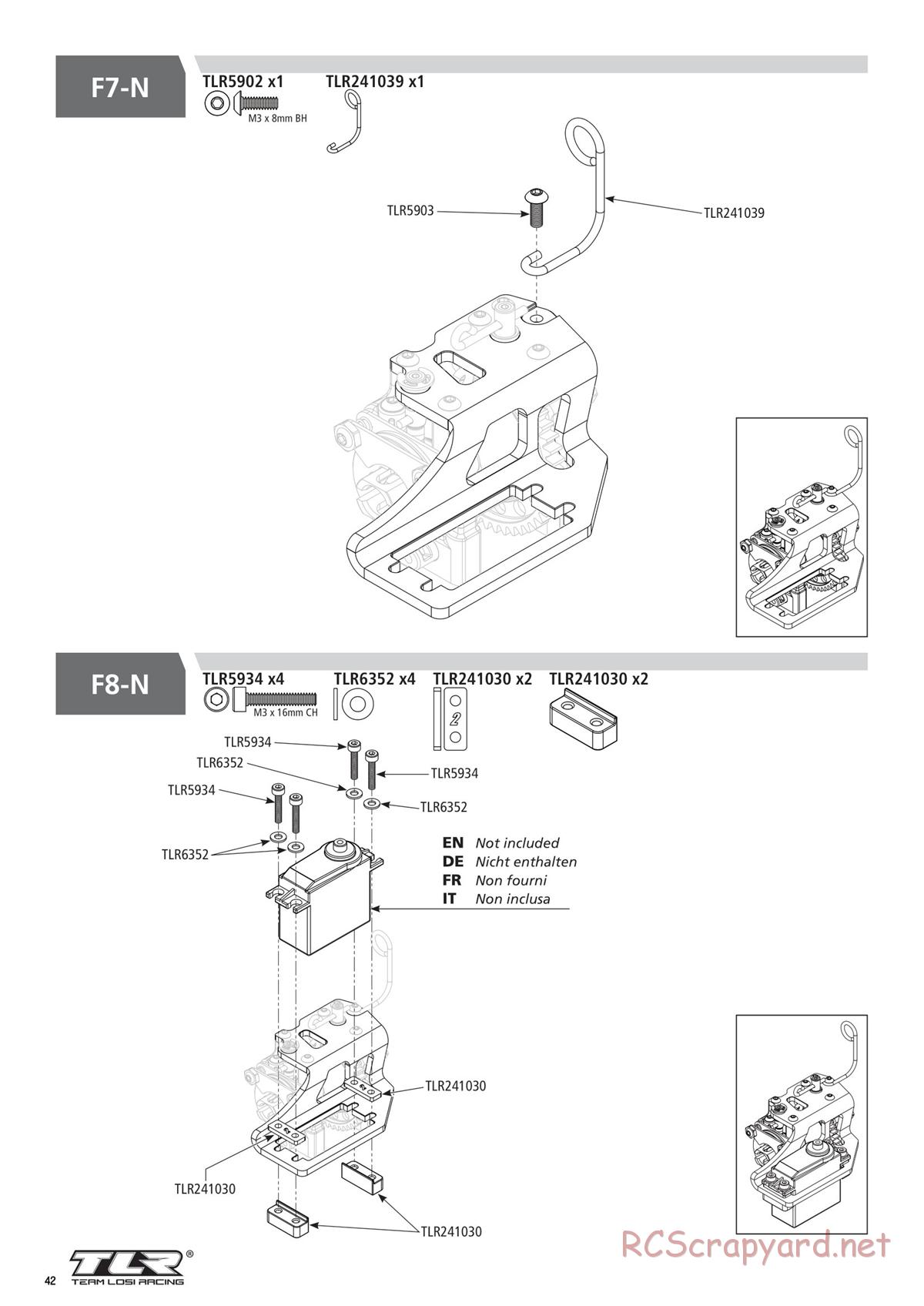 Team Losi - 8ight-XT/XTE Nitro/Electric Race - Manual - Page 42