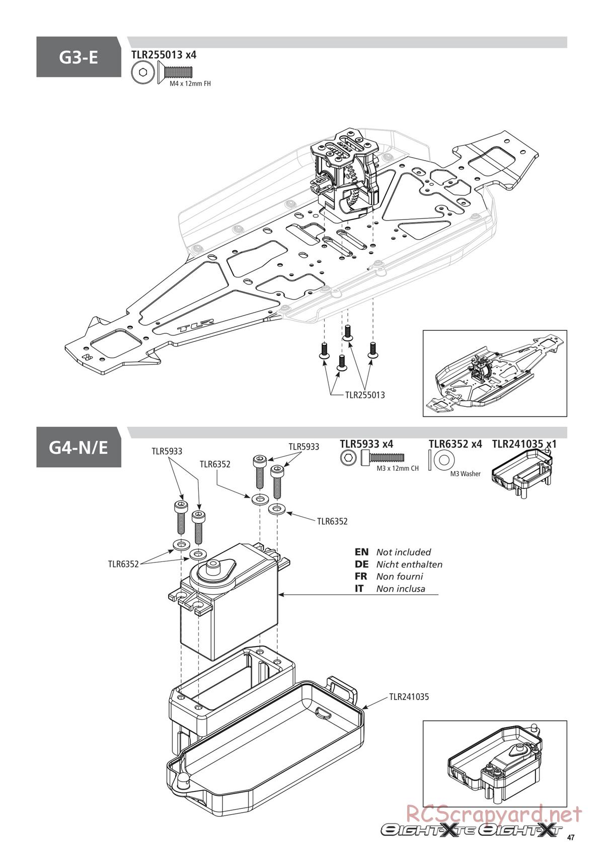 Team Losi - 8ight-XT/XTE Nitro/Electric Race - Manual - Page 47