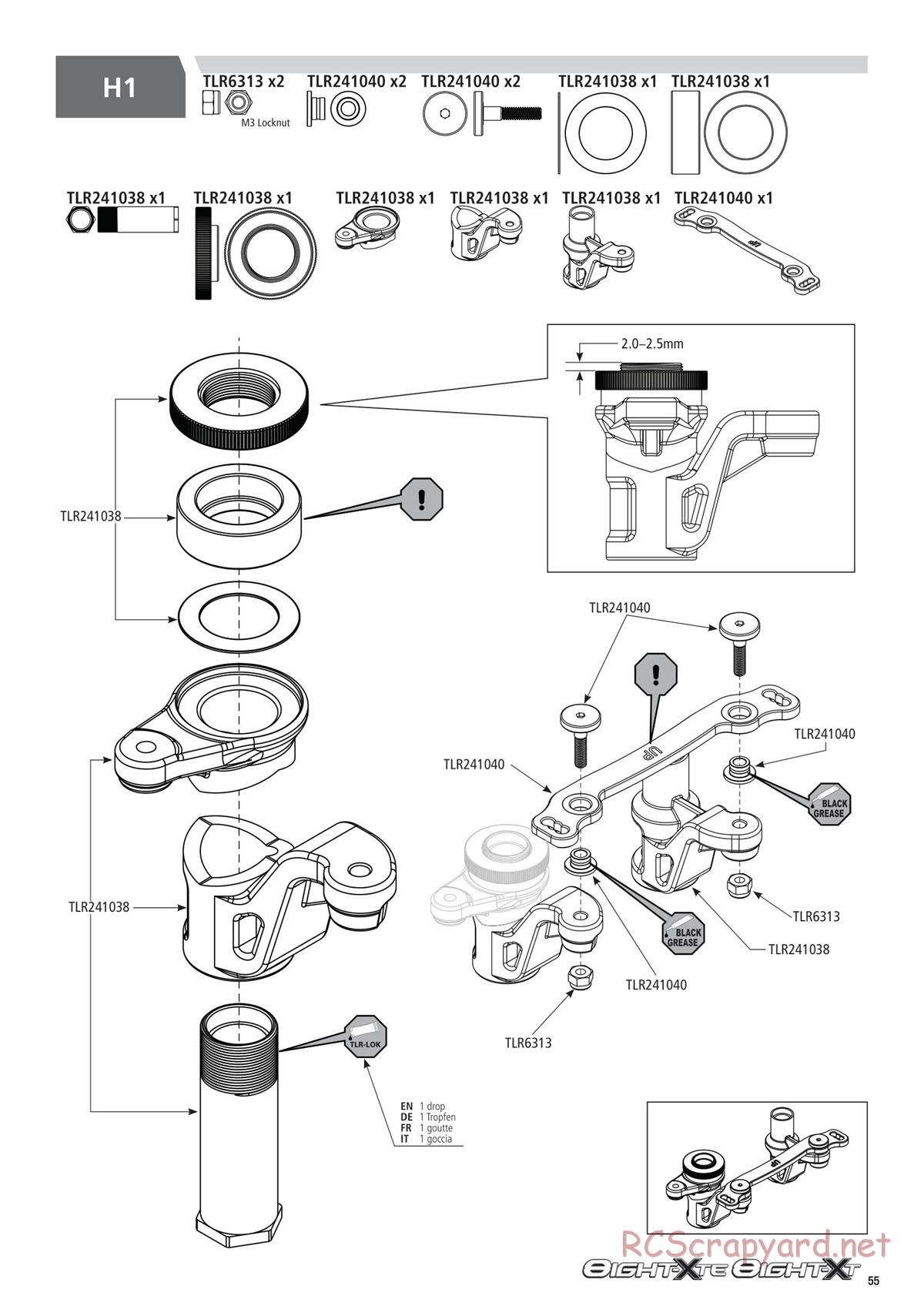 Team Losi - 8ight-XT/XTE Nitro/Electric Race - Manual - Page 55