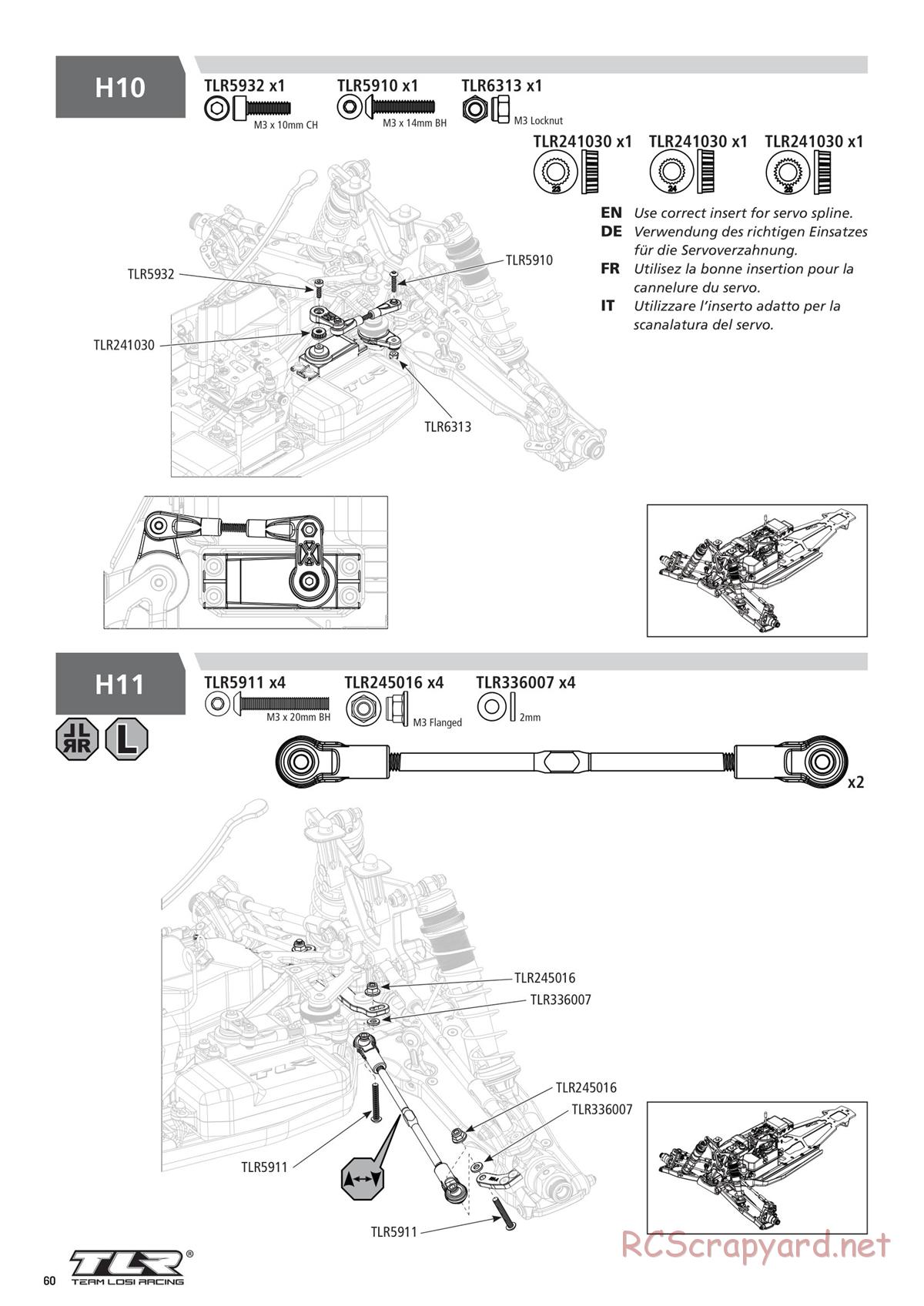 Team Losi - 8ight-XT/XTE Nitro/Electric Race - Manual - Page 60