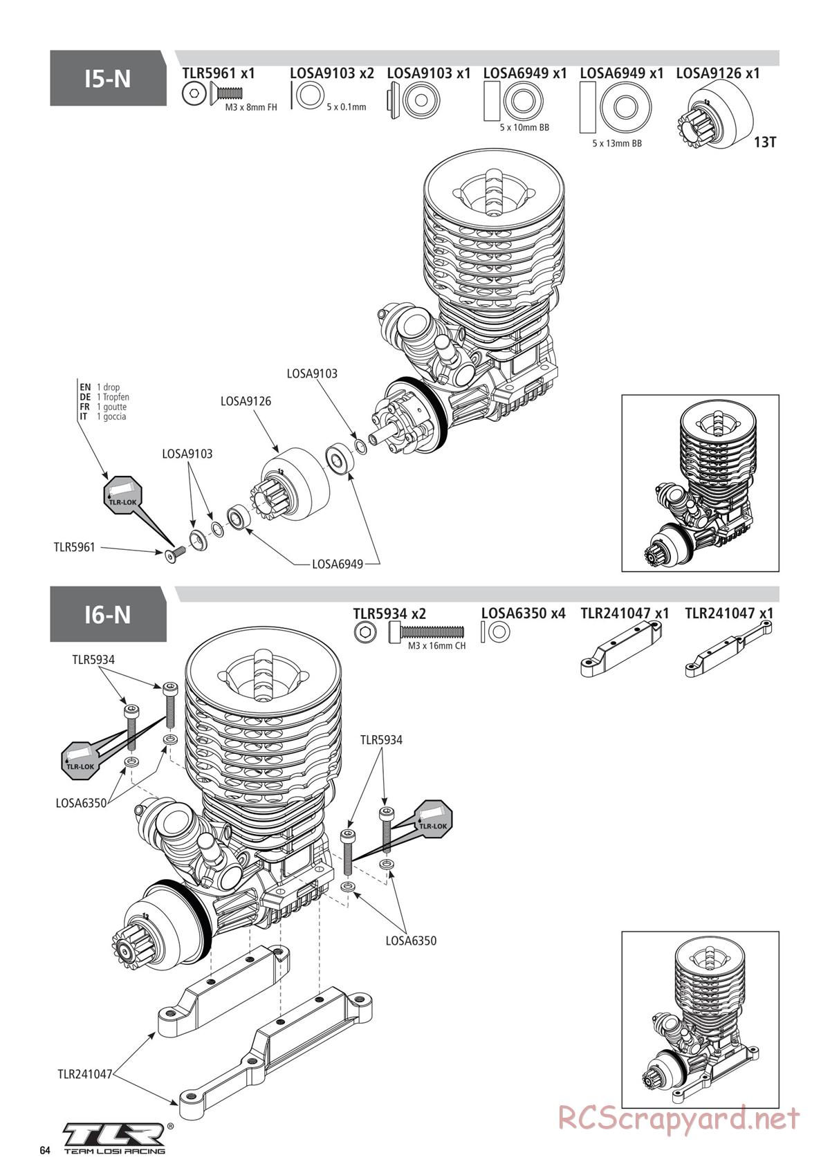 Team Losi - 8ight-XT/XTE Nitro/Electric Race - Manual - Page 64