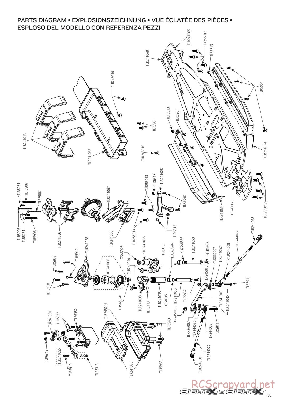 Team Losi - 8ight-XT/XTE Nitro/Electric Race - Manual - Page 83