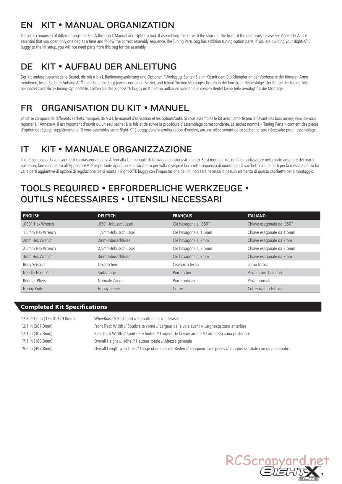 Team Losi - 8ight-X Elite Race - Manual - Page 7