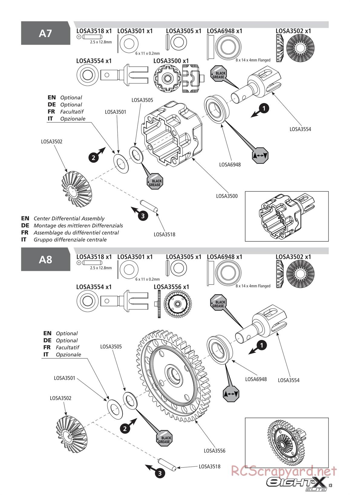 Team Losi - 8ight-X Elite Race - Manual - Page 13