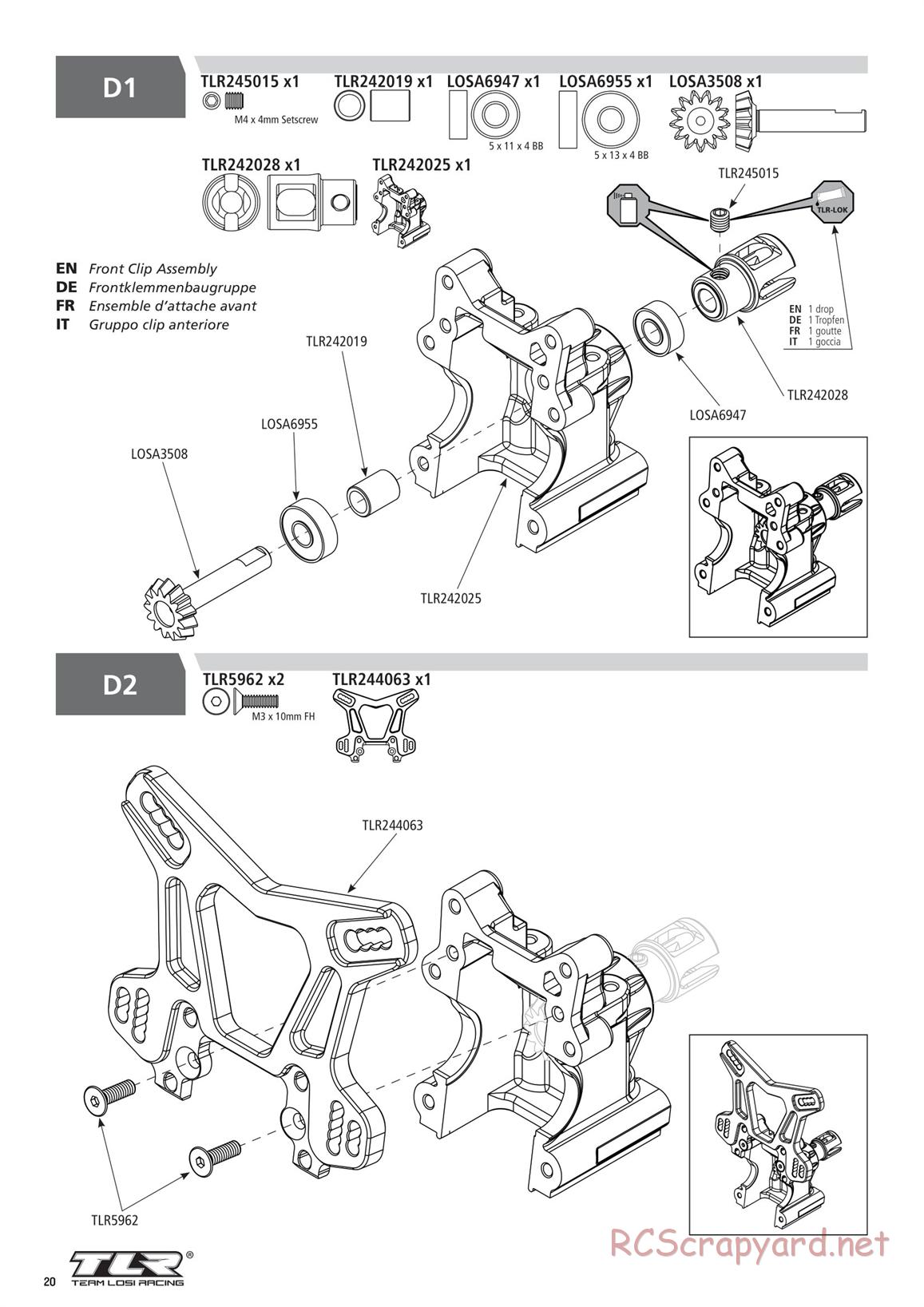 Team Losi - 8ight-X Elite Race - Manual - Page 20