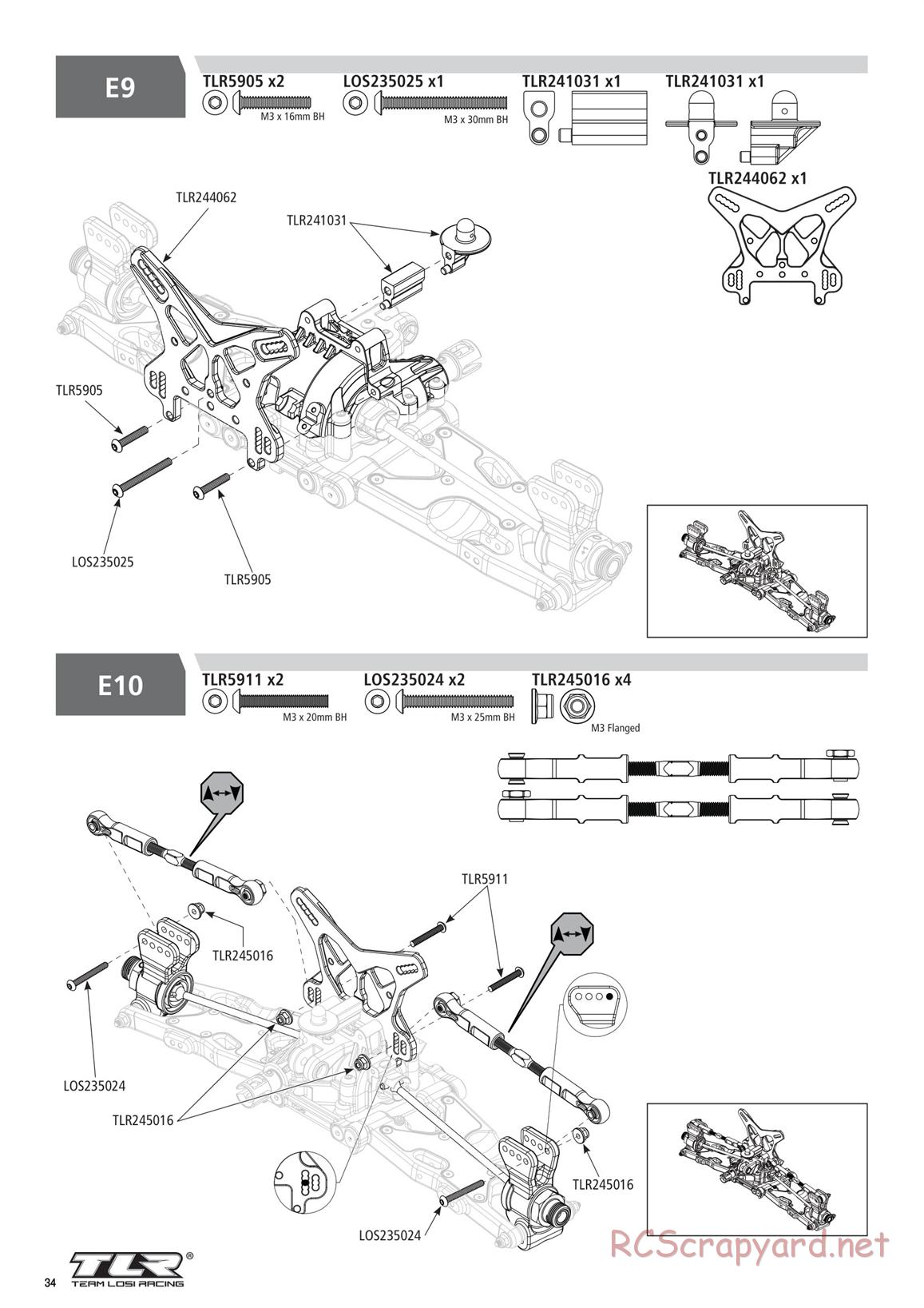 Team Losi - 8ight-X Elite Race - Manual - Page 34