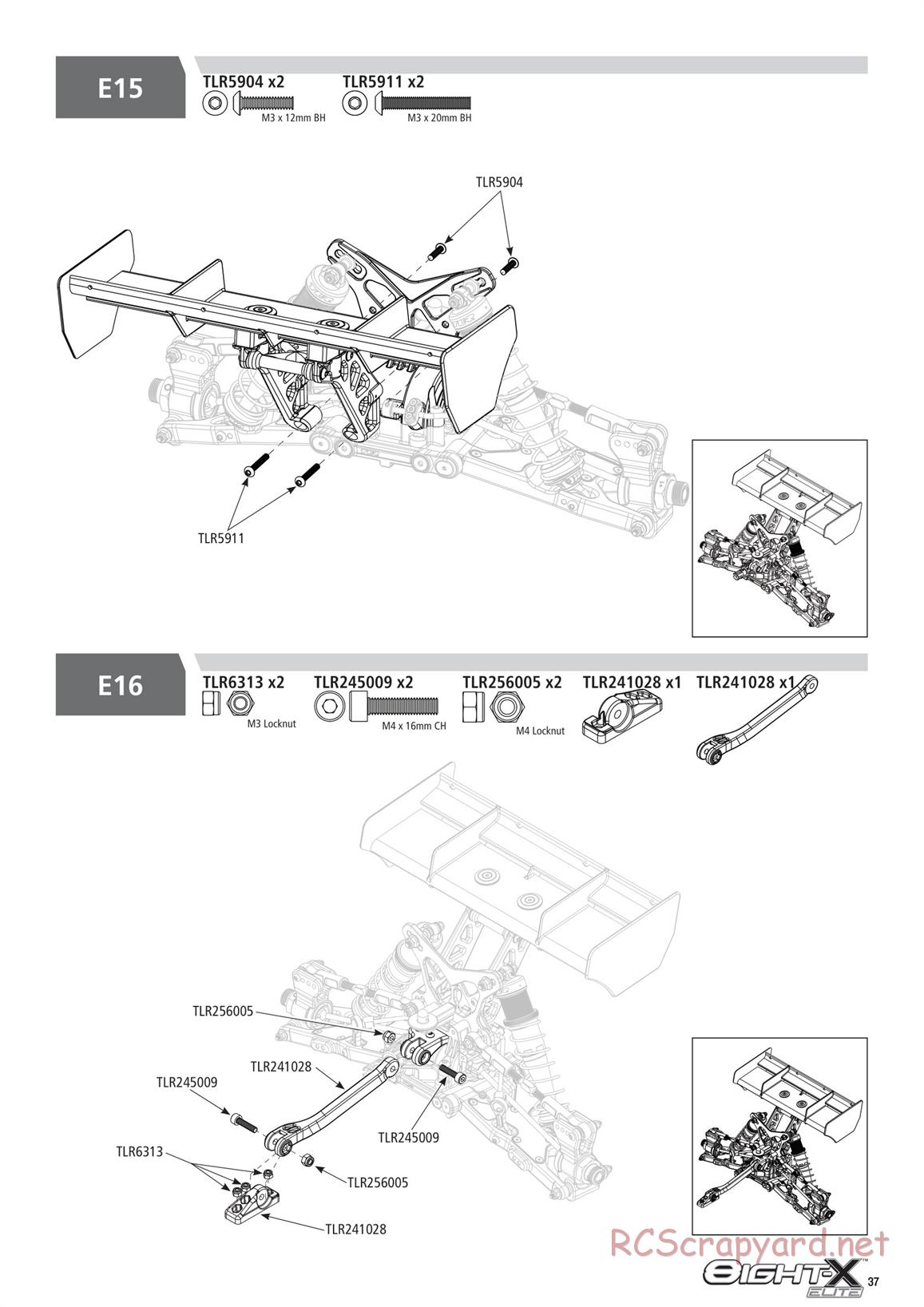 Team Losi - 8ight-X Elite Race - Manual - Page 37