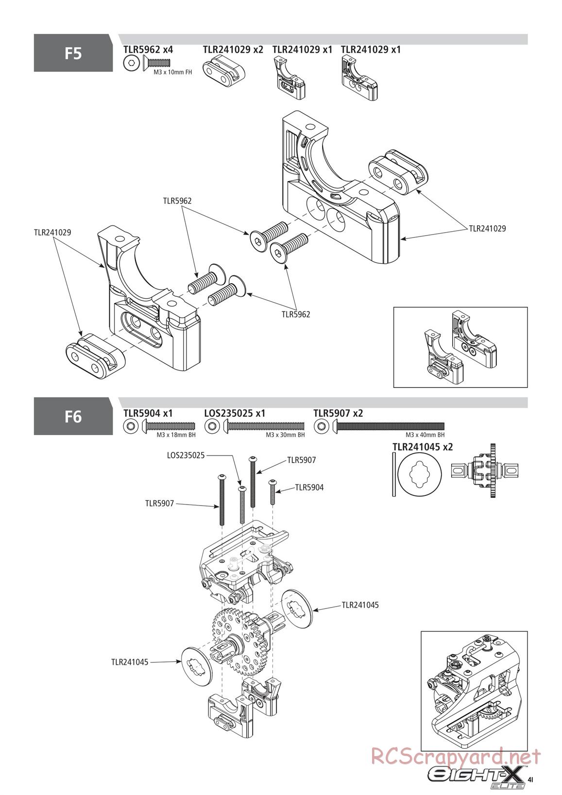 Team Losi - 8ight-X Elite Race - Manual - Page 41