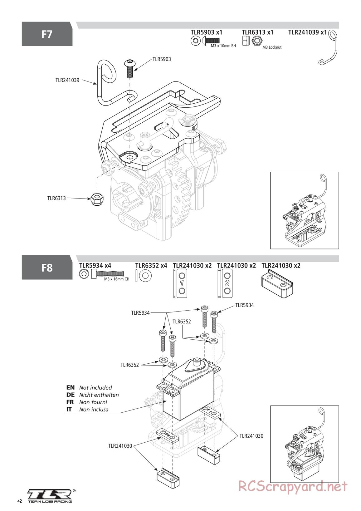 Team Losi - 8ight-X Elite Race - Manual - Page 42