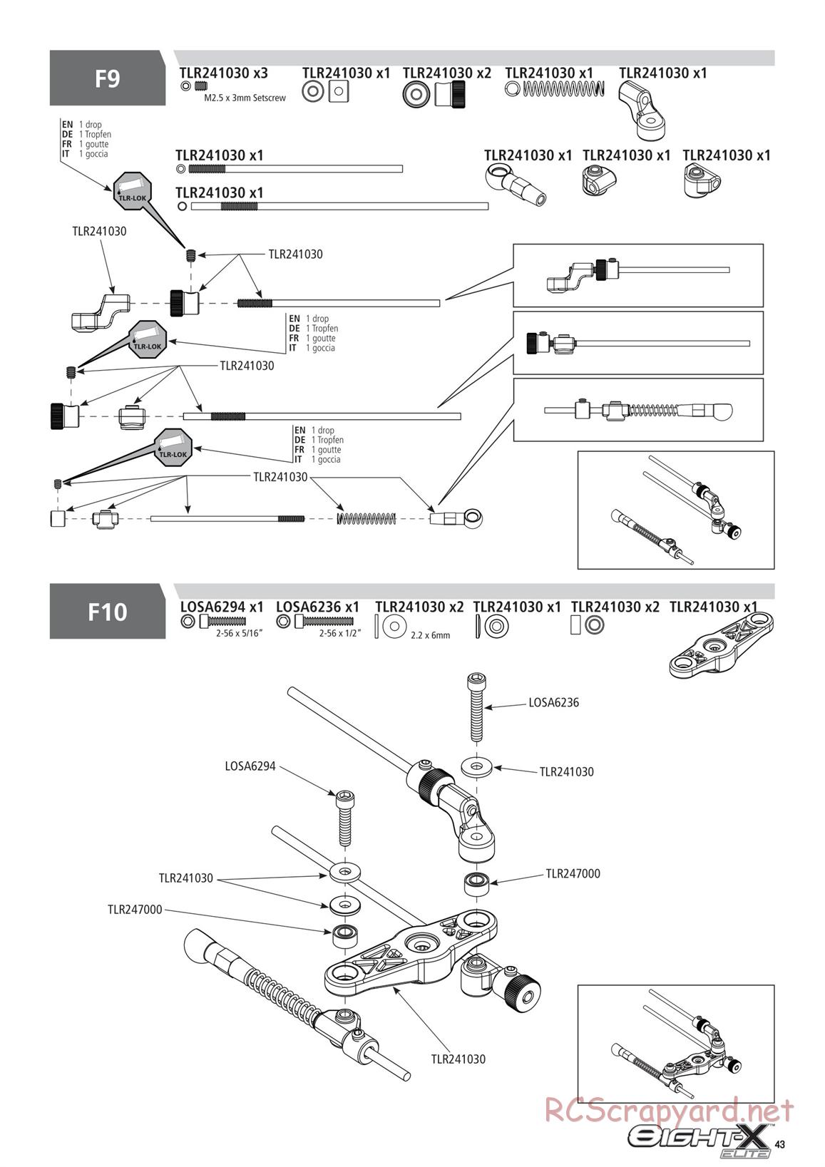 Team Losi - 8ight-X Elite Race - Manual - Page 43