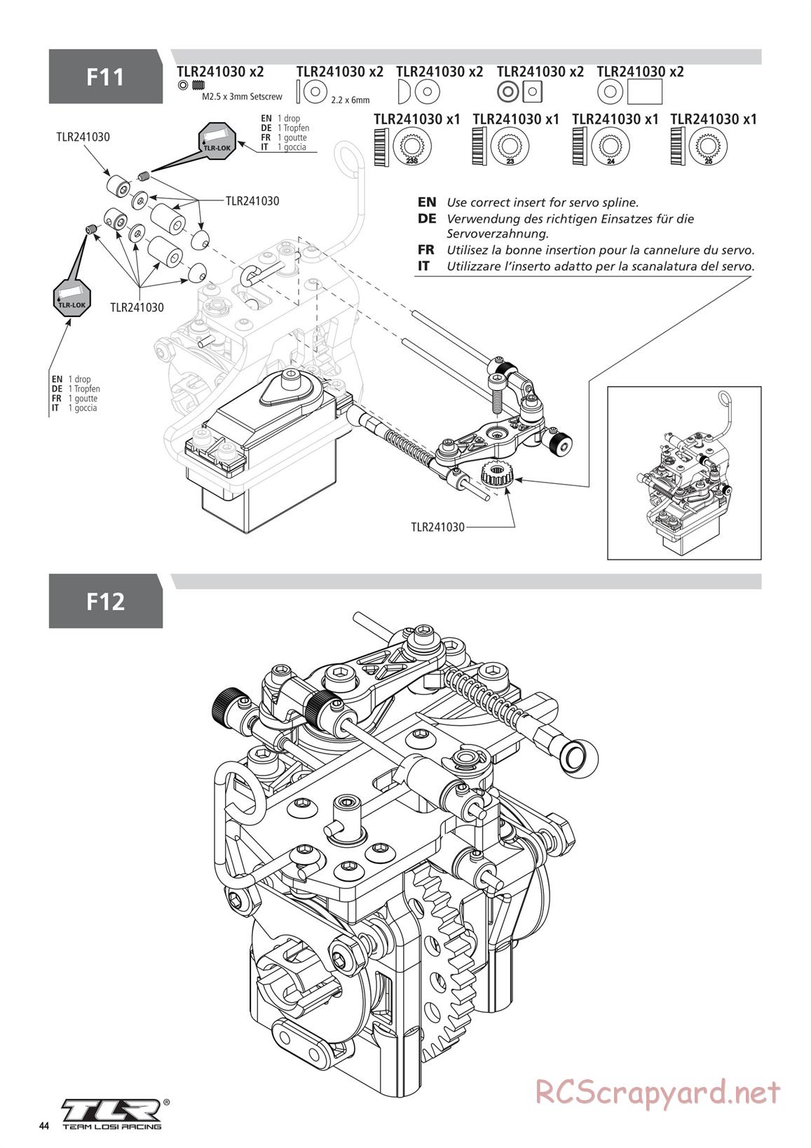 Team Losi - 8ight-X Elite Race - Manual - Page 44