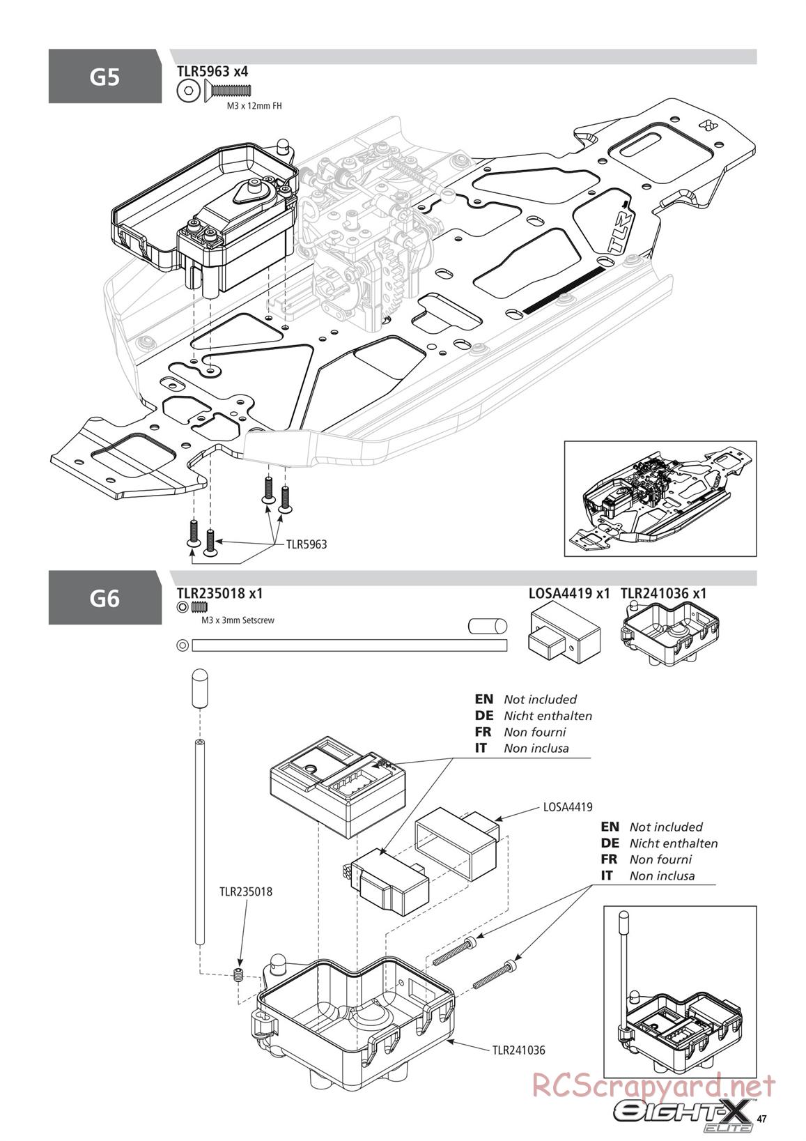 Team Losi - 8ight-X Elite Race - Manual - Page 47