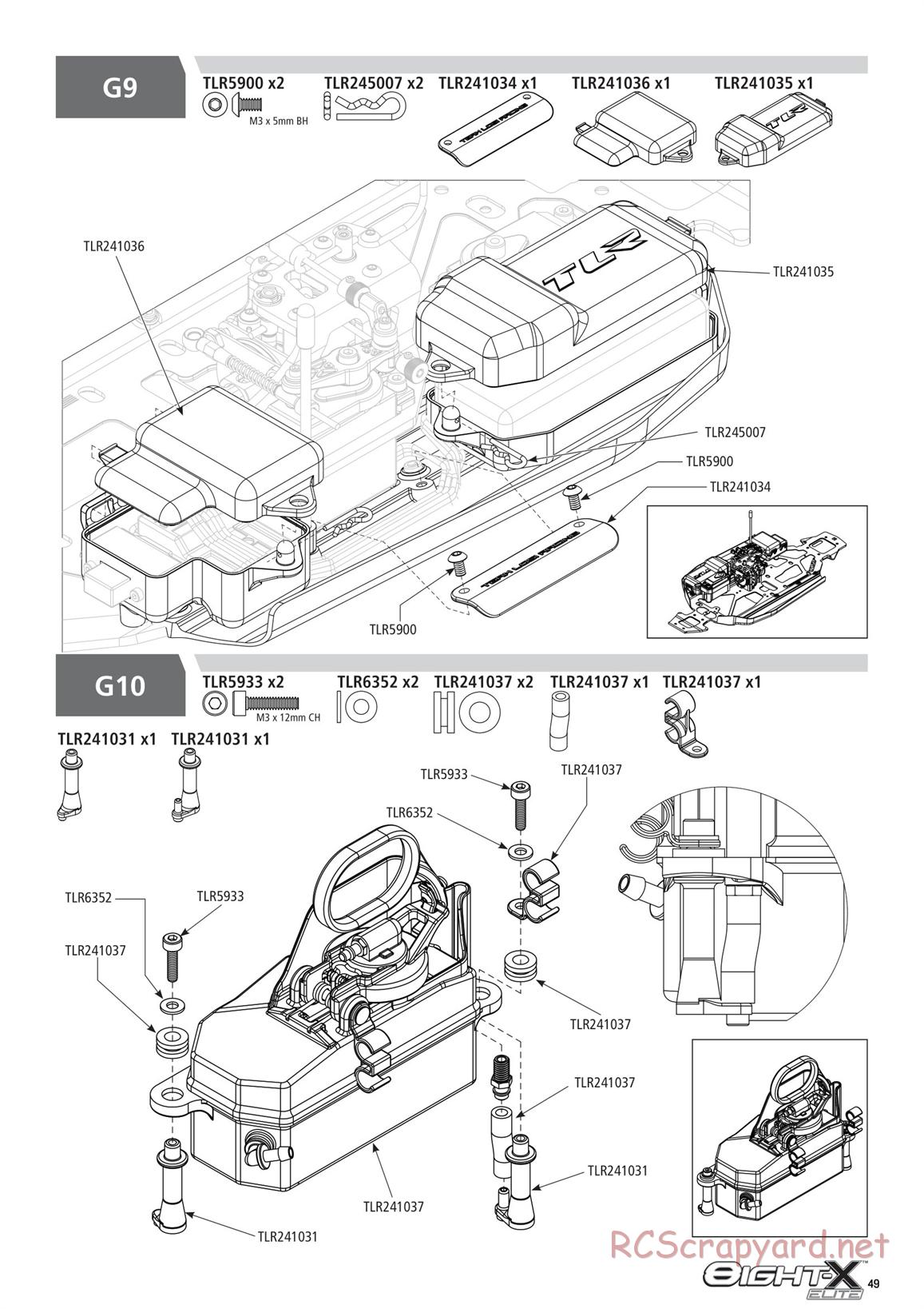 Team Losi - 8ight-X Elite Race - Manual - Page 49