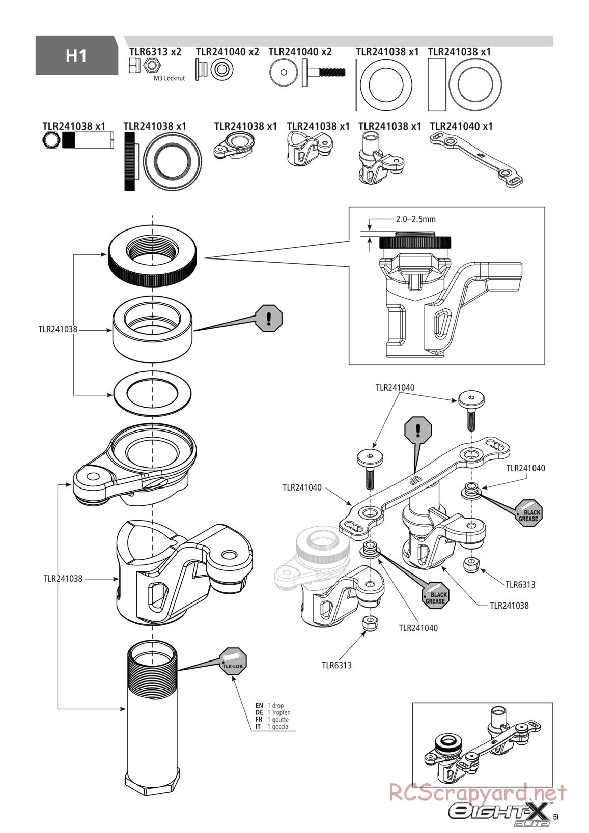 Team Losi - 8ight-X Elite Race - Manual - Page 51