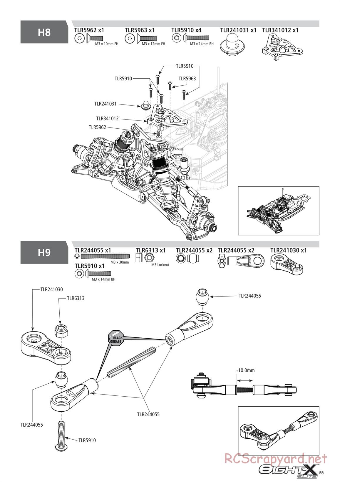 Team Losi - 8ight-X Elite Race - Manual - Page 55