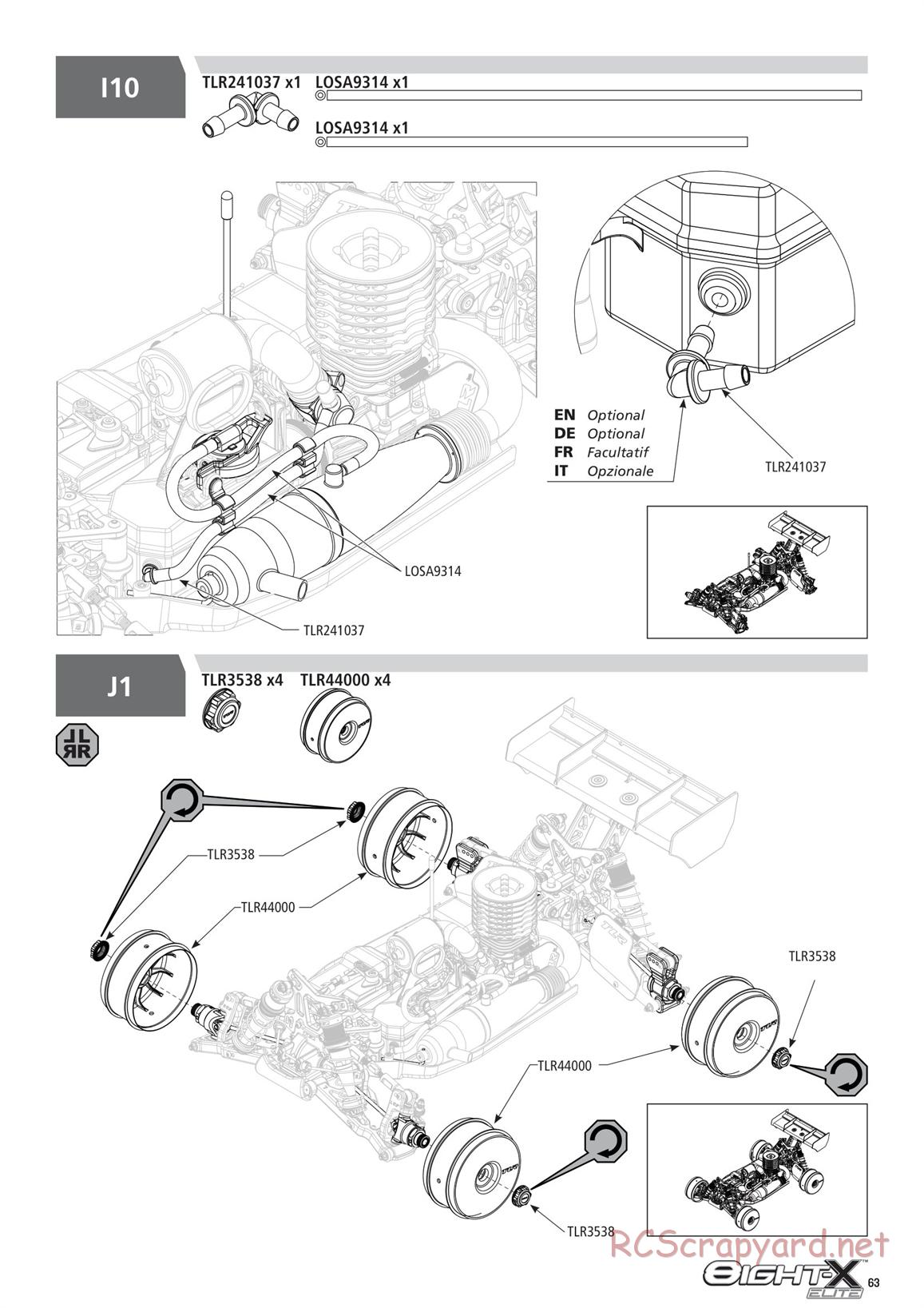 Team Losi - 8ight-X Elite Race - Manual - Page 63